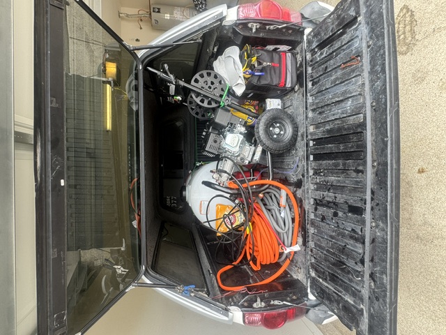 Pure Rinse Powerwash truck loaded with professional equipment